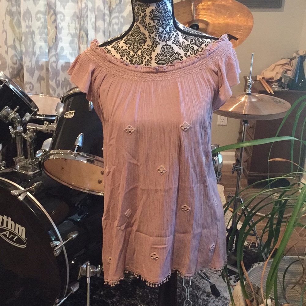 “Splash” brand blush dress